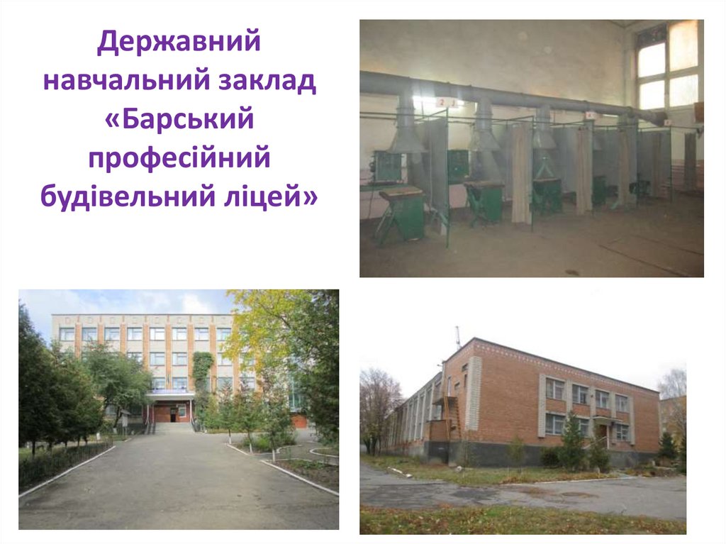 Державний навчальний заклад «Барський професійний будівельний ліцей»