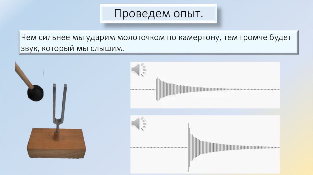 Проведем опыт.