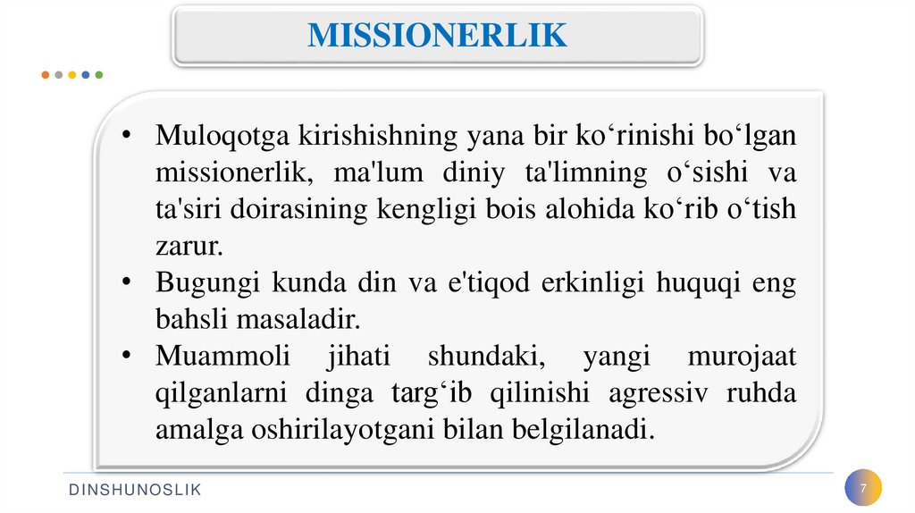 MISSIONERLIK