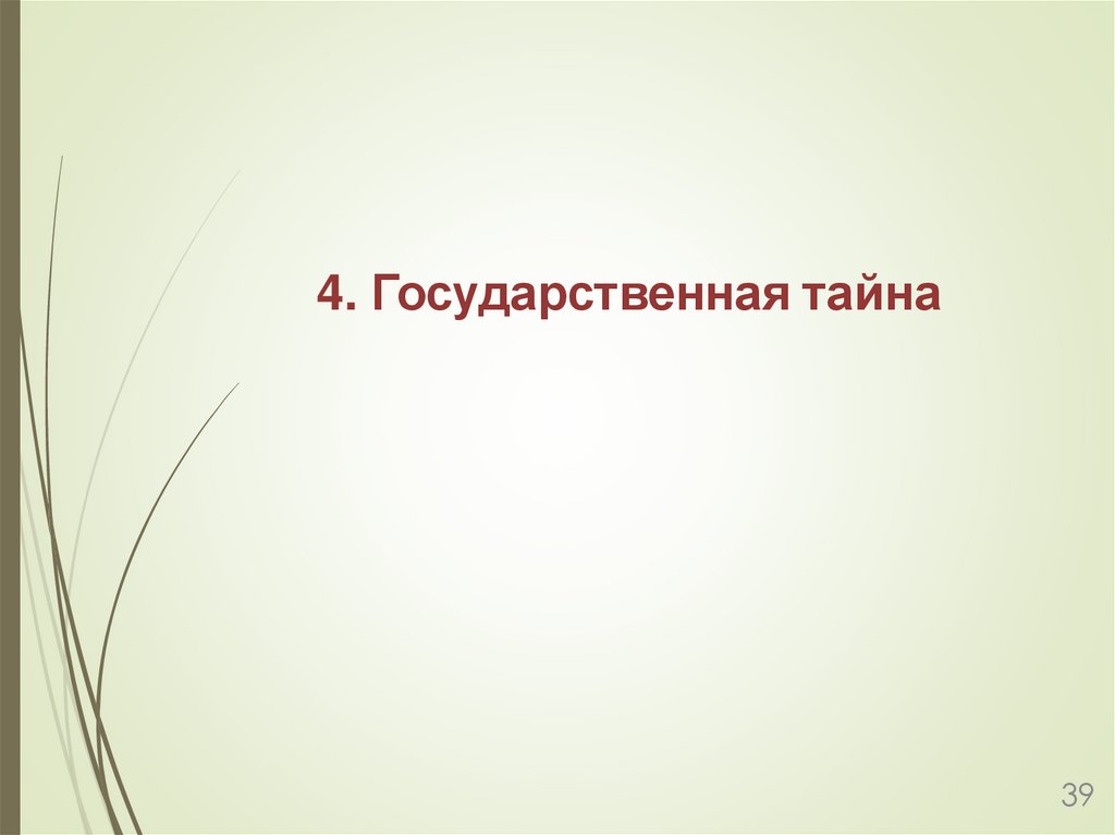 4. Государственная тайна