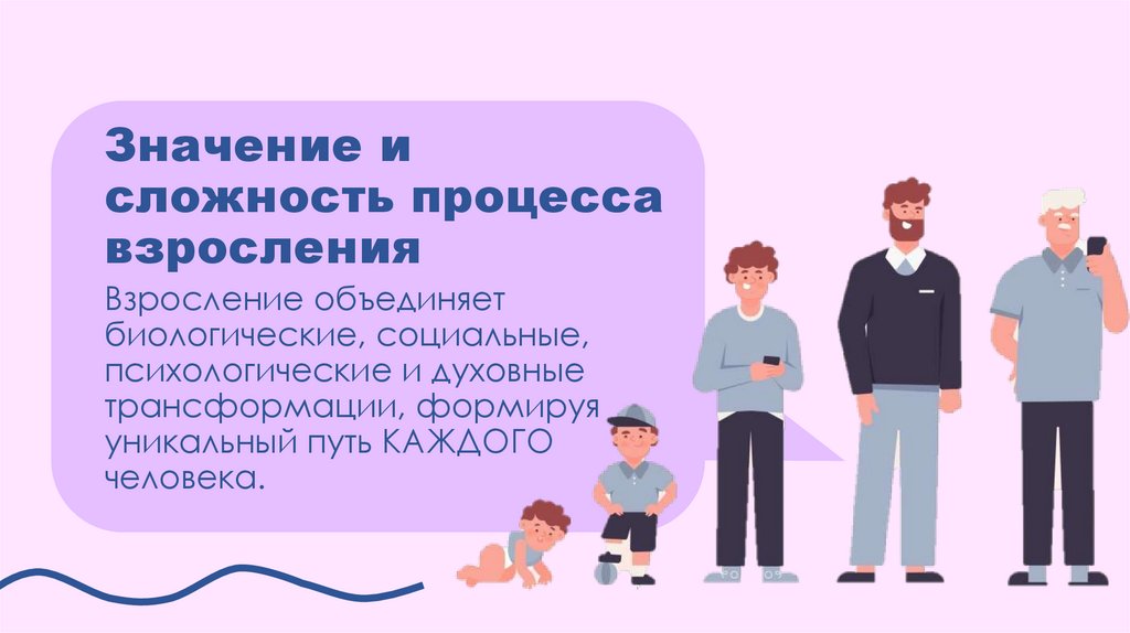 Значение и сложность процесса взросления