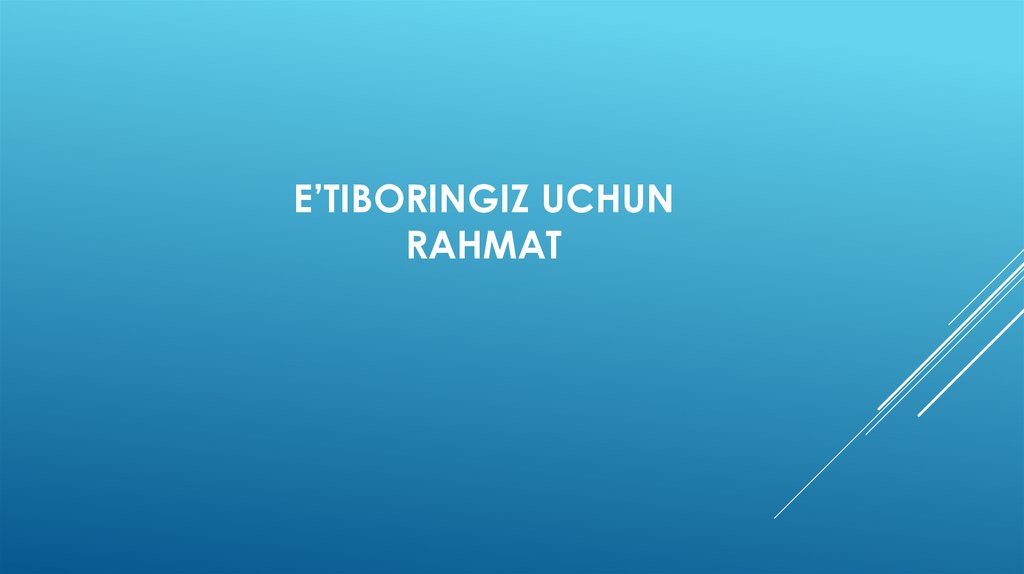 E’tiboringiz uchun rahmat