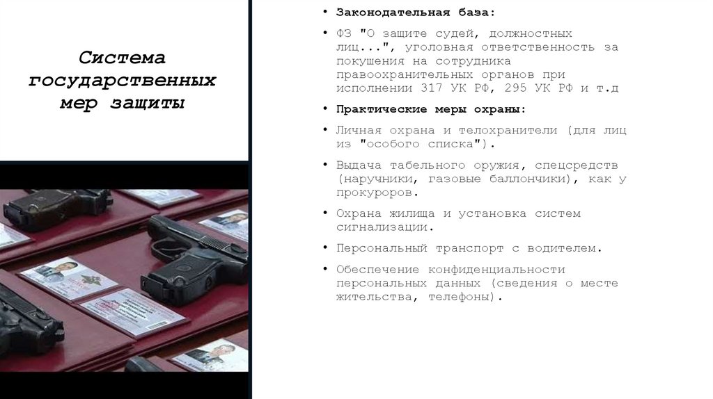 Система государственных мер защиты