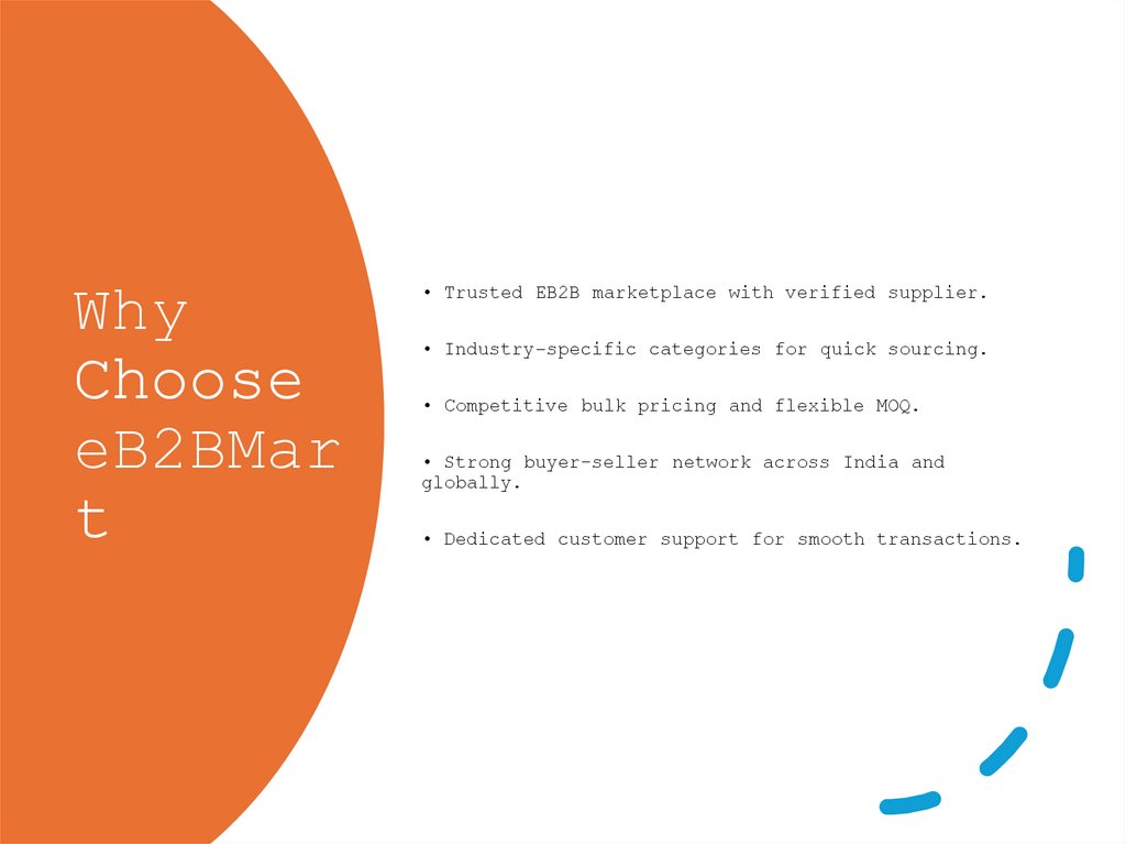 Why Choose eB2BMart