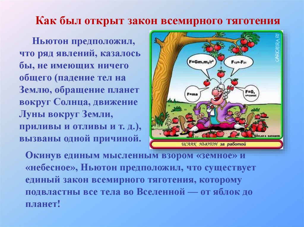 Сила всемирного тяготения