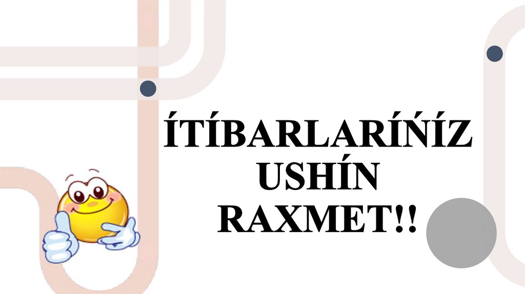 ÍTÍBARLARÍŃÍZ USHÍN RAXMET!!