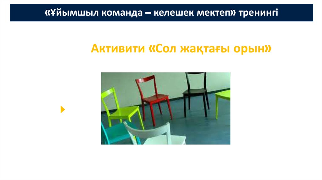 «Ұйымшыл команда – келешек мектеп» тренингі