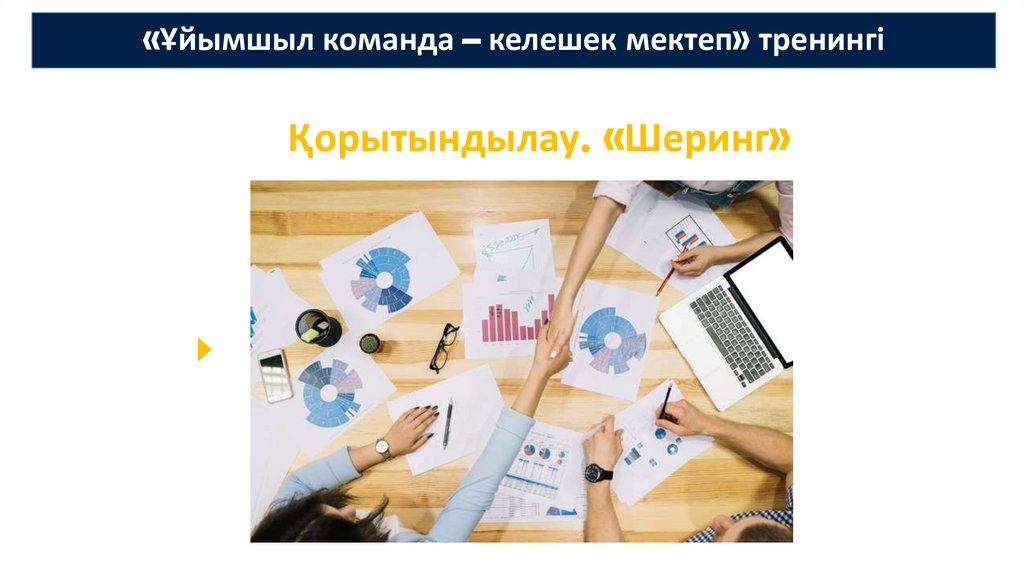 «Ұйымшыл команда – келешек мектеп» тренингі