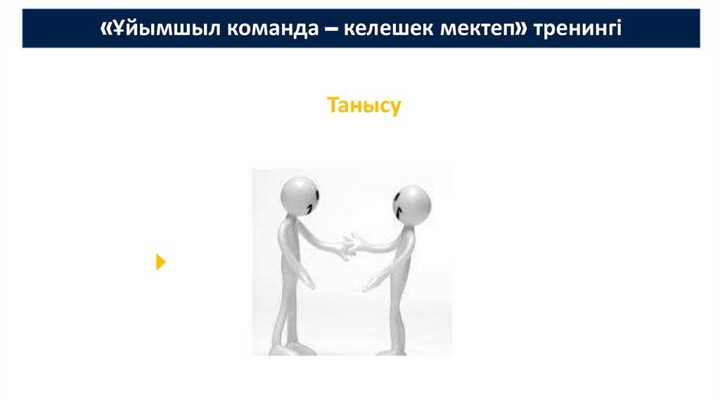«Ұйымшыл команда – келешек мектеп» тренингі