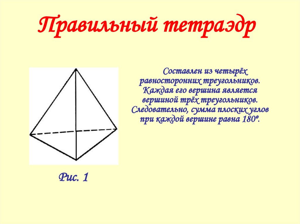 Правильный тетраэдр