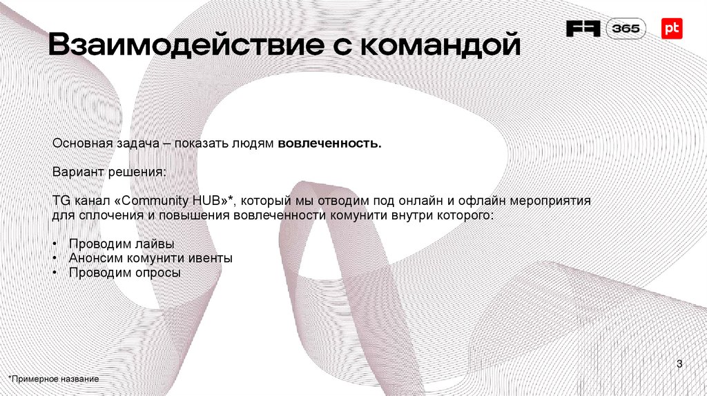 Взаимодействие с командой