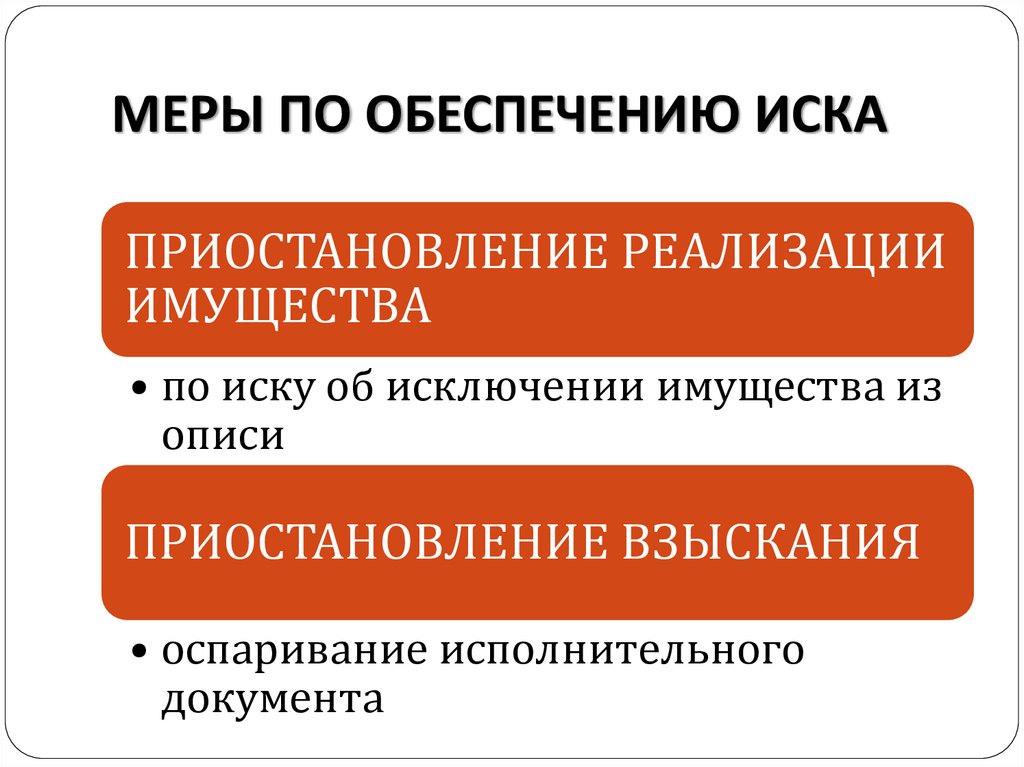 МЕРЫ ПО ОБЕСПЕЧЕНИЮ ИСКА