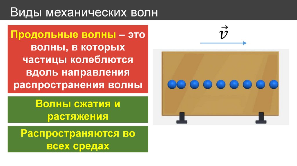 Виды механических волн