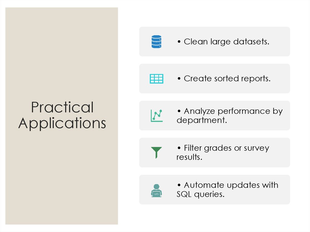Practical Applications