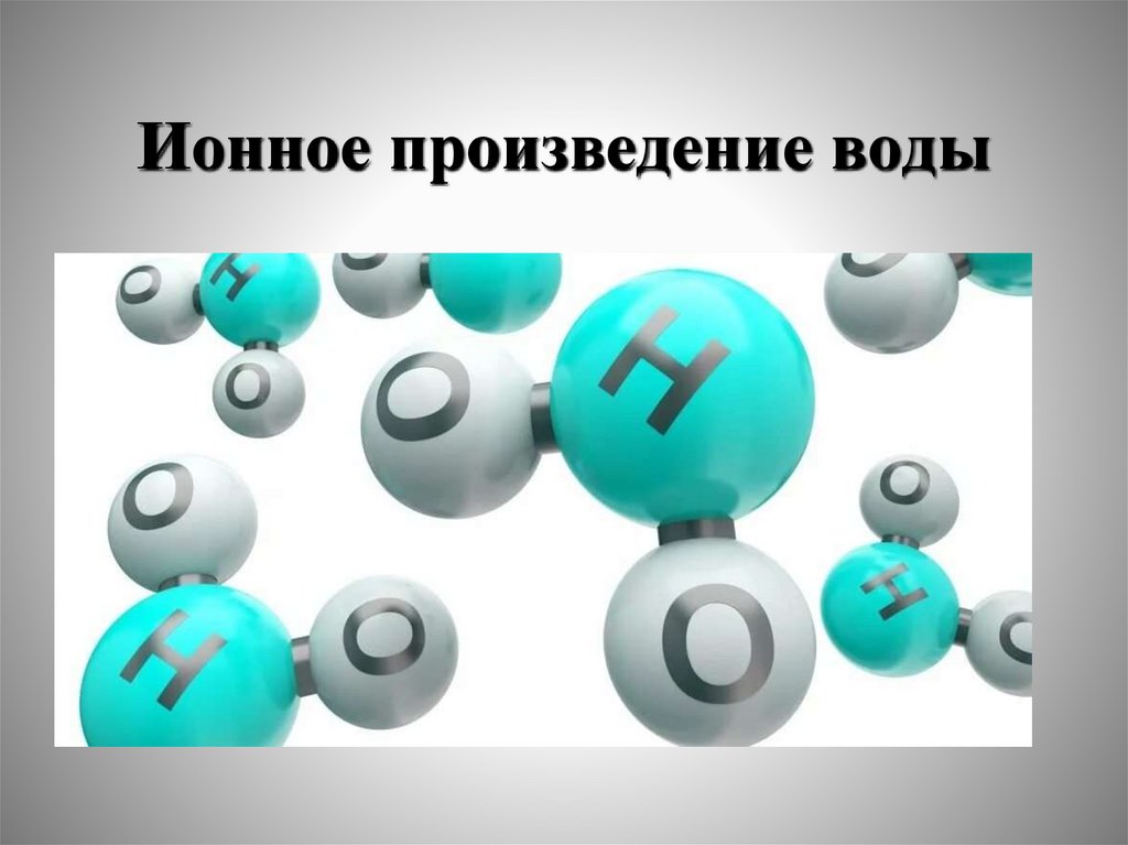 Ионное произведение воды