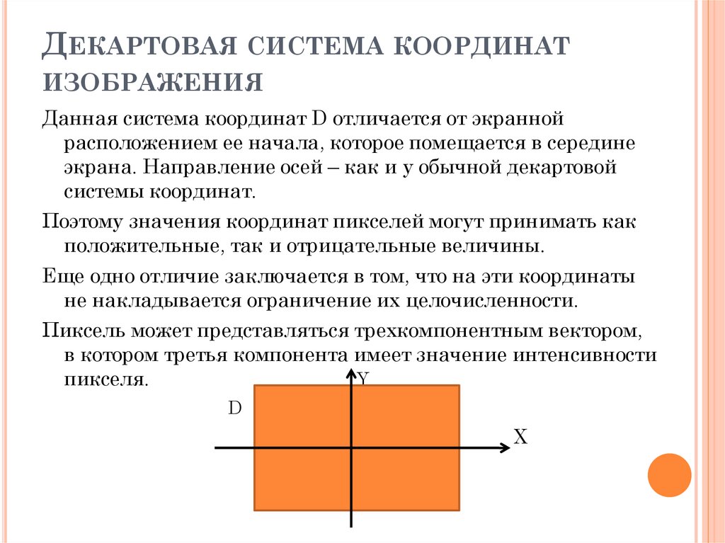 Декартовая система координат изображения