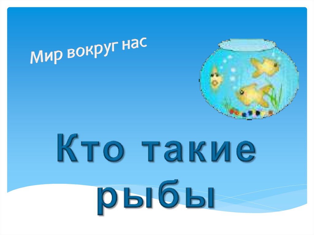 Мир вокруг нас