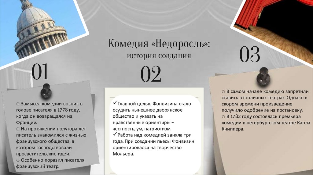 Комедия «Недоросль»: история создания