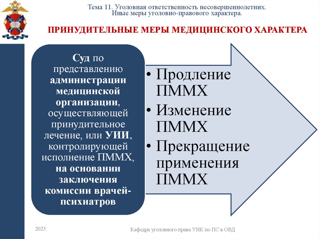 Принудительные меры медицинского характера