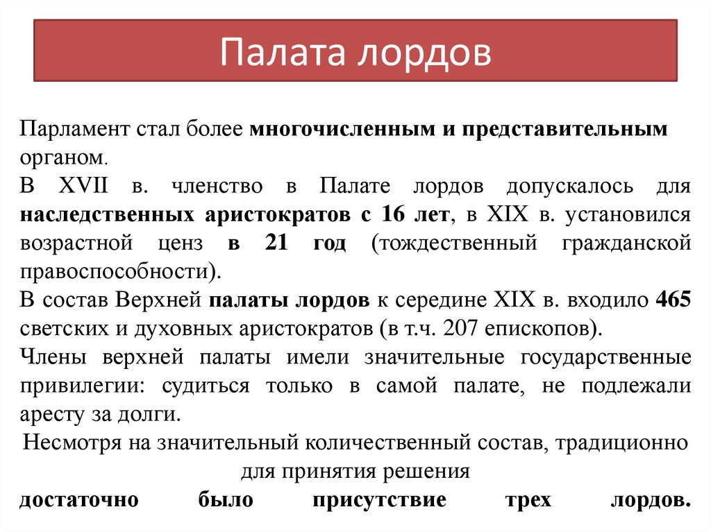 Палата лордов