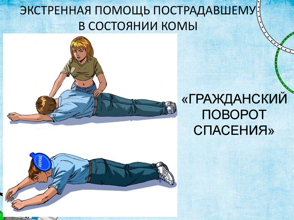 ЭКСТРЕННАЯ ПОМОЩЬ ПОСТРАДАВШЕМУ В СОСТОЯНИИ КОМЫ