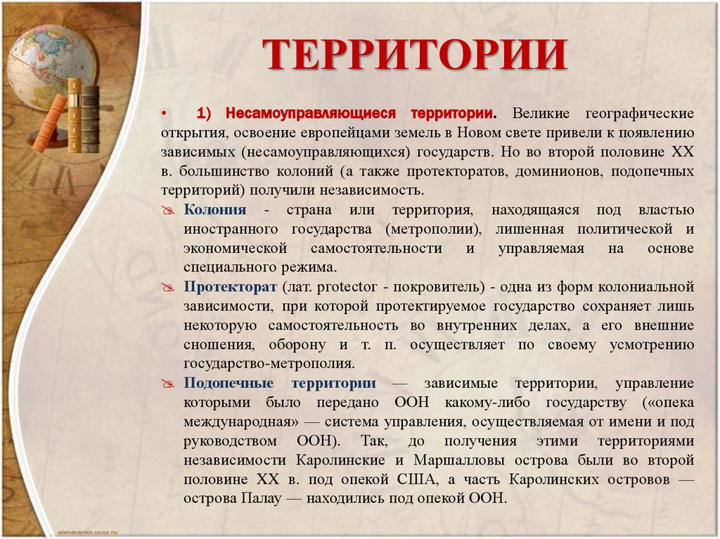 ТЕРРИТОРИИ