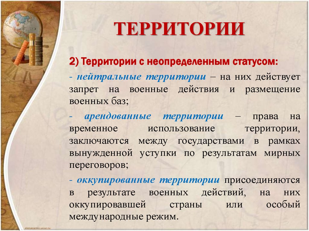 ТЕРРИТОРИИ