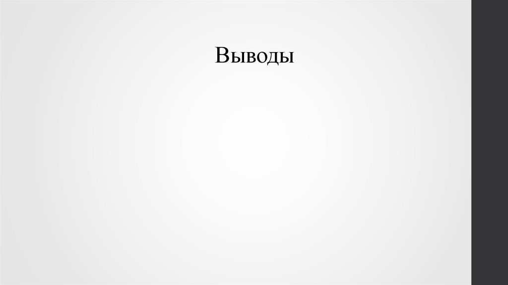 Выводы
