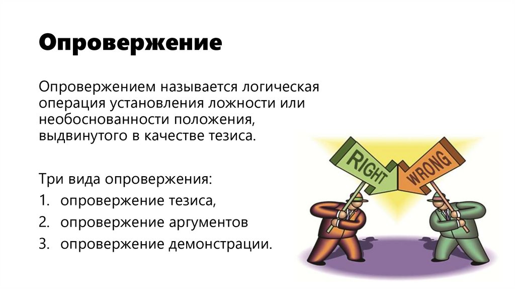 Опровержение