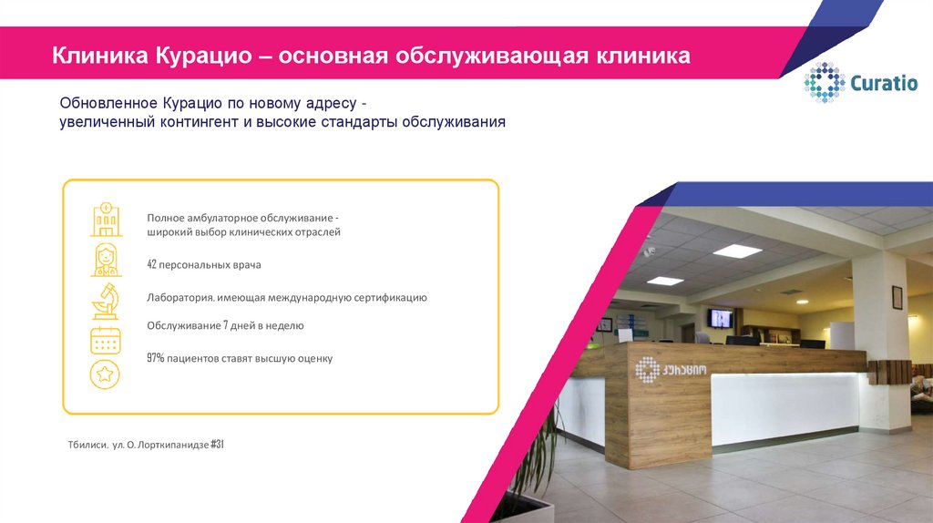 Обновленное Курацио по новому адресу - увеличенный контингент и высокие стандарты обслуживания