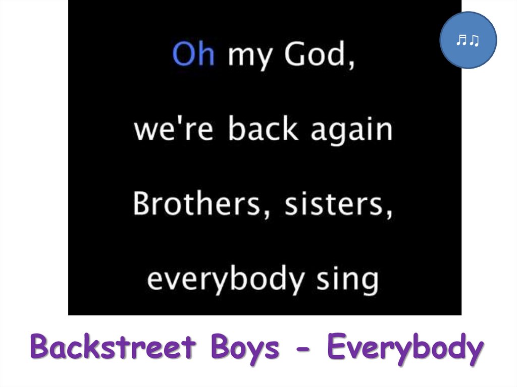 Backstreet Boys - Everybody