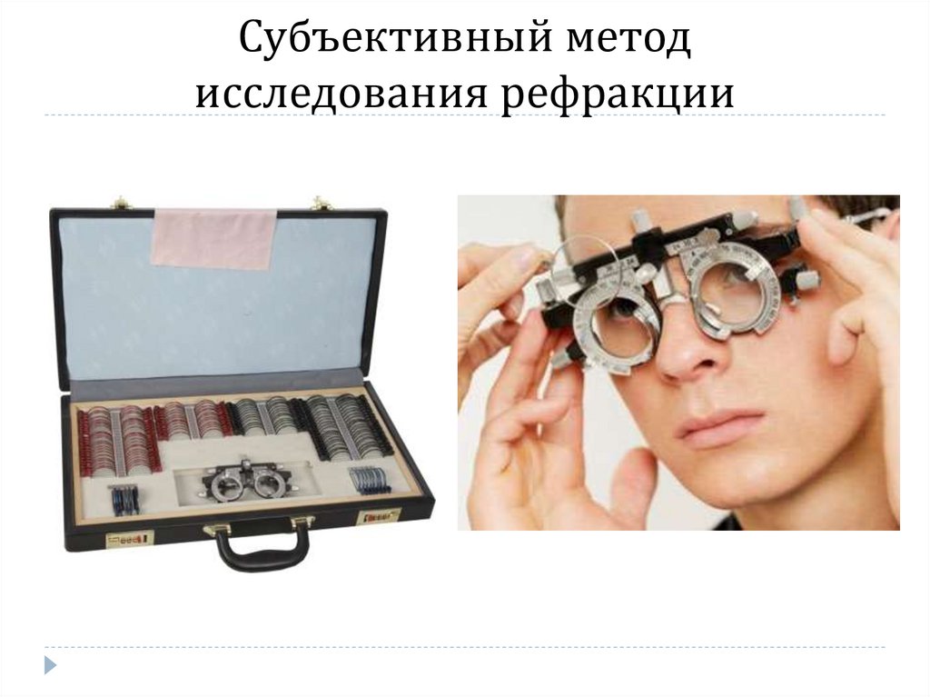 Субъективный метод исследования рефракции
