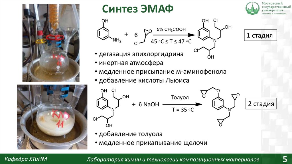 Синтез ЭМАФ