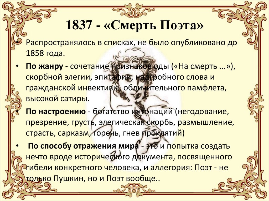 1837 - «Смерть Поэта»