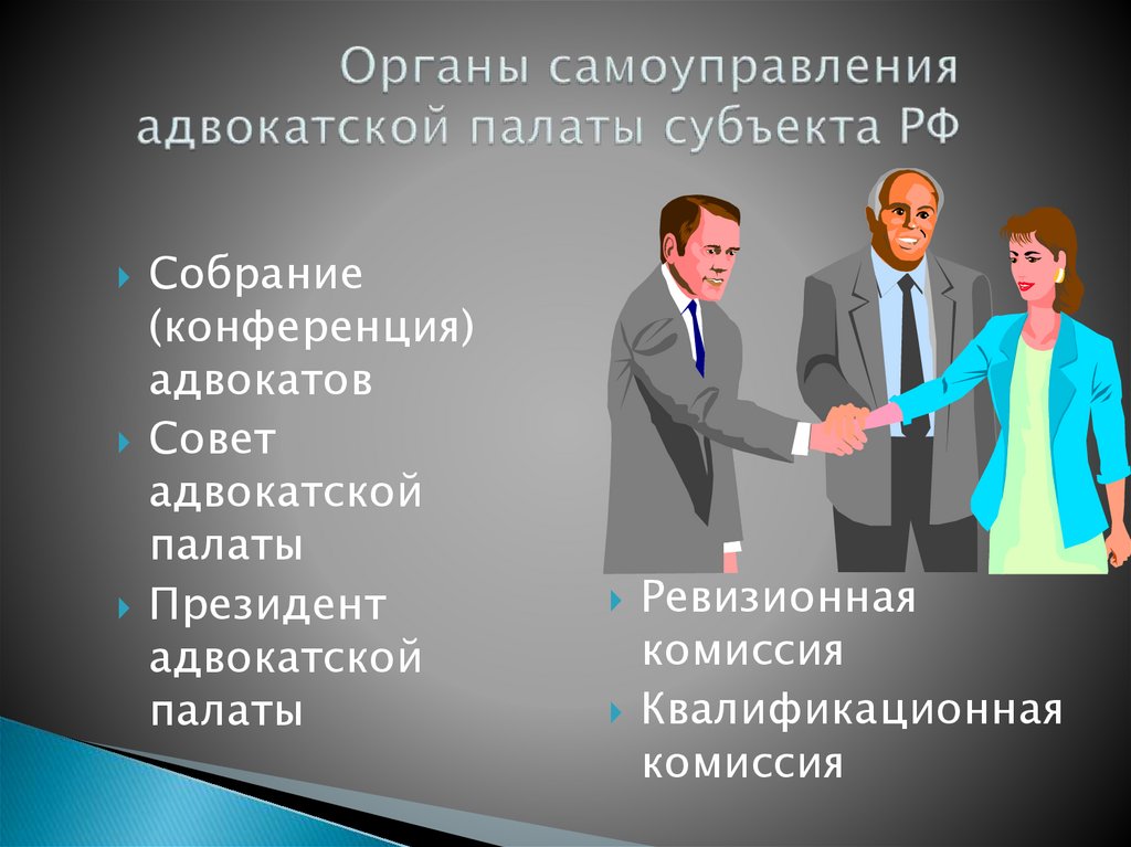 Органы самоуправления адвокатской палаты субъекта РФ