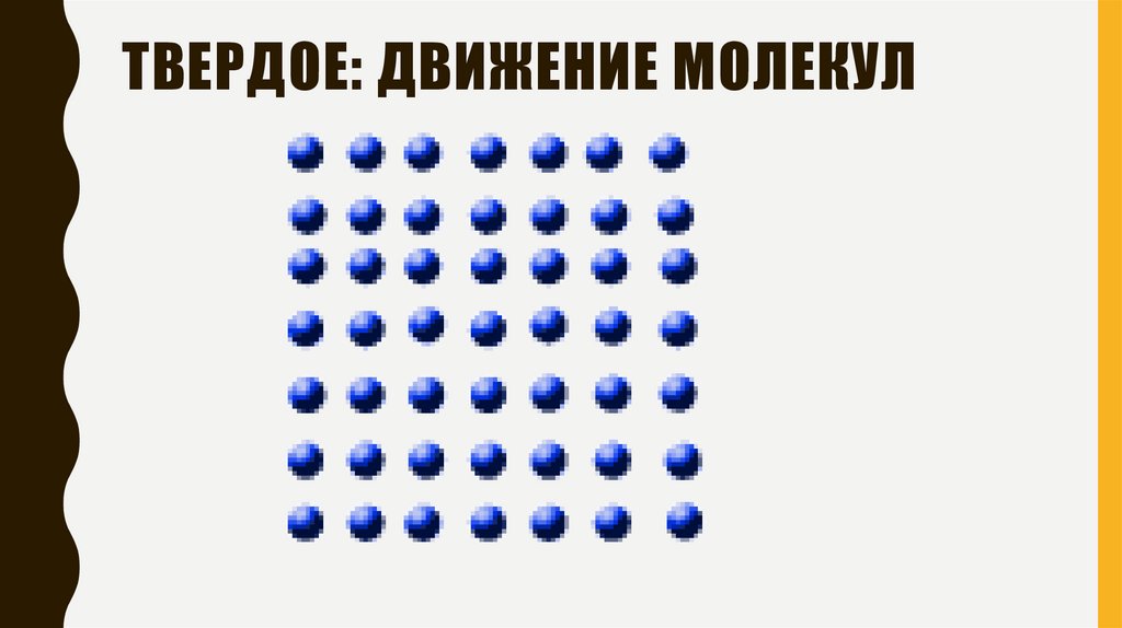 Твердое: движение молекул