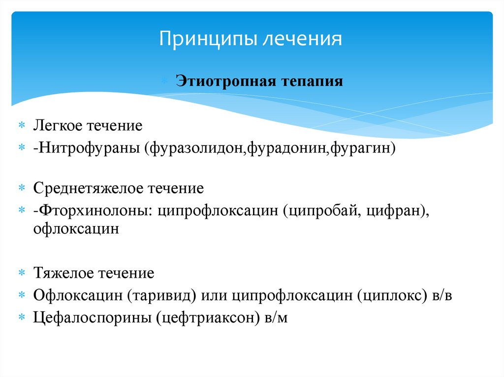 Принципы лечения