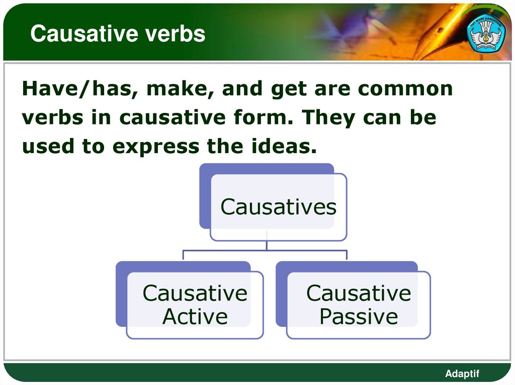 Causative verbs