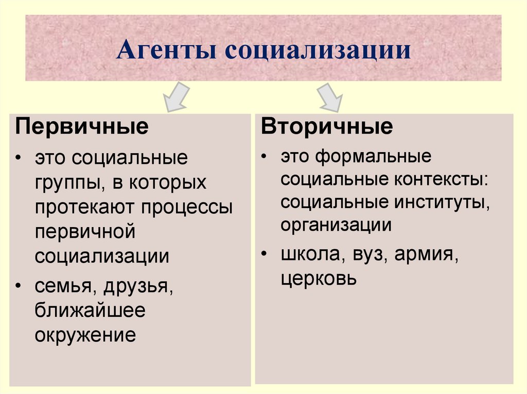 Агенты социализации