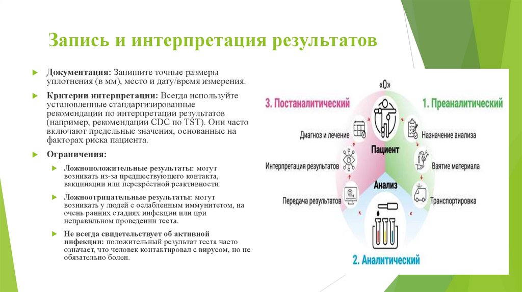 Запись и интерпретация результатов