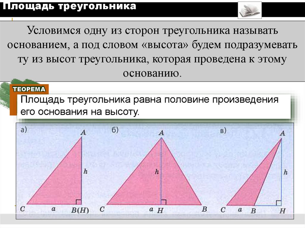 Площадь треугольника