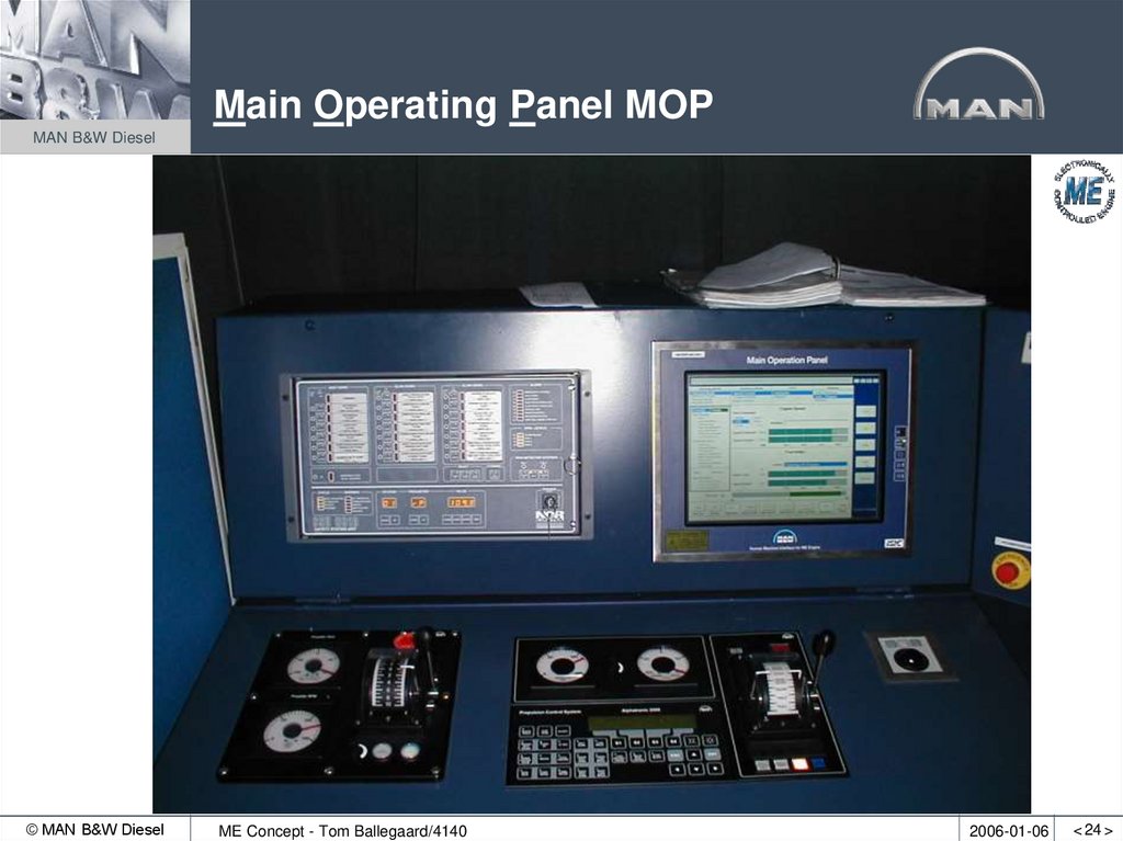 Main Operating Panel MOP