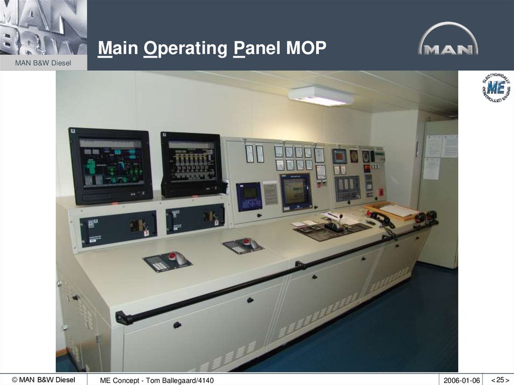 Main Operating Panel MOP