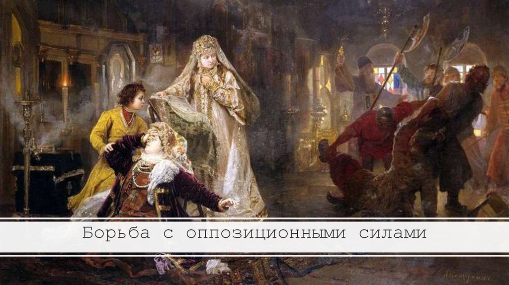 Борьба с оппозиционными силами