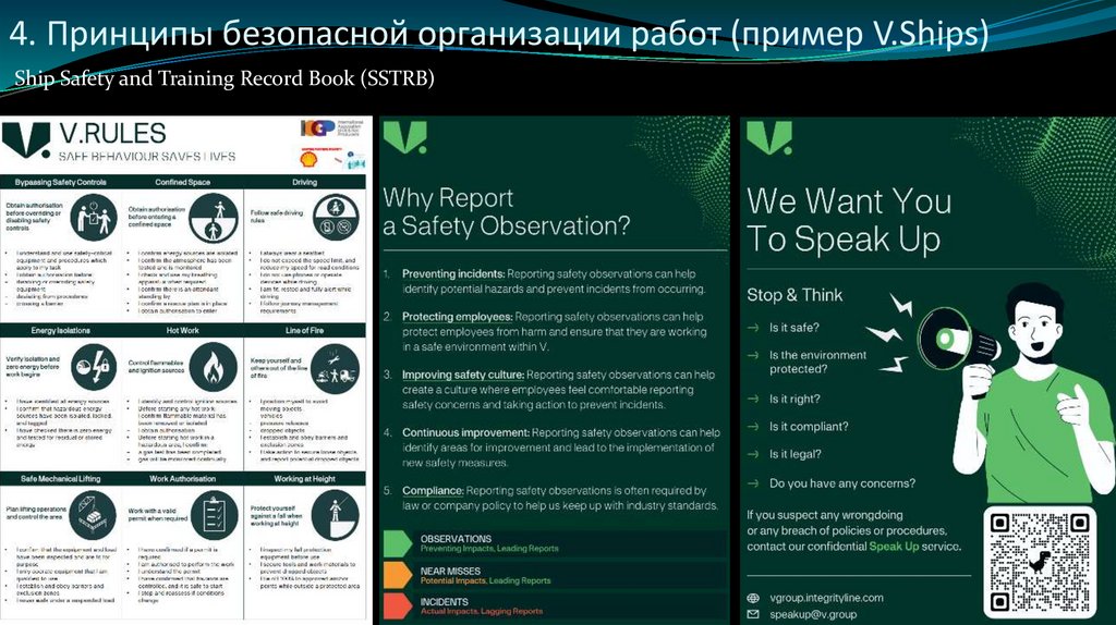 4. Принципы безопасной организации работ (пример V.Ships)