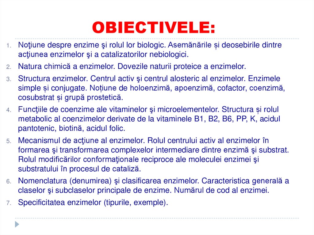 OBIECTIVELE: