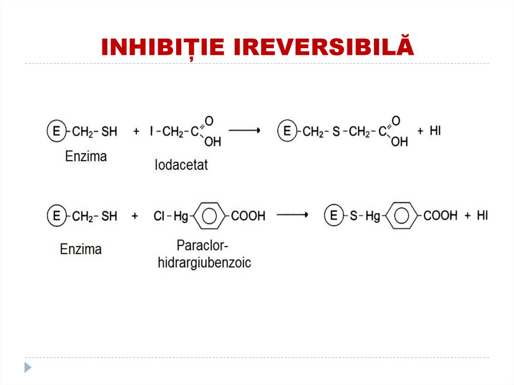 INHIBIȚIE IREVERSIBILĂ