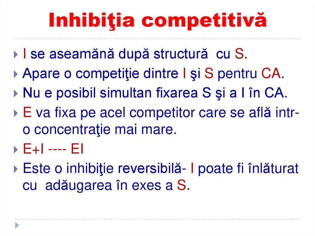 Inhibiţia competitivă