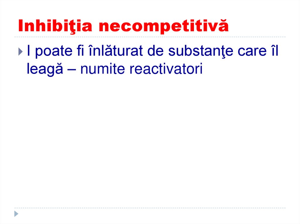 Inhibiţia necompetitivă