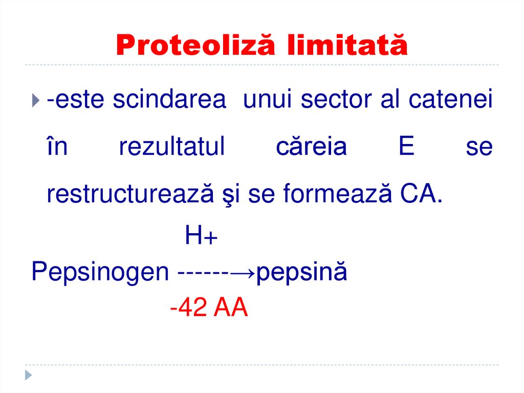 Proteoliză limitată